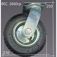 Колесо пневматическое 210мм поворот 