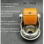 Колесо полиуретановое 35мм тормоз  под болт М10