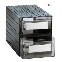 Кассетница T40 с прозрачными ящиками