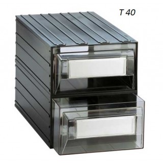 Кассетница T40 с прозрачными ящиками