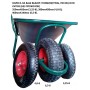 Тачка садовая ПРО-2К-МУ строительная двухколесная усиленая с колесом 350ммХ60мм(3,25/3,00-8) Тачка садовая ПРО-2К-МУ строительная двухколесная усиленая с колесом 350ммХ60мм(3,25/3,00-8)