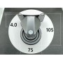 Колесо промышленное 75х45 мм не поворотное с низким центром тяжести Колесо промышленное 75х45 мм не поворотное с низким центром тяжести